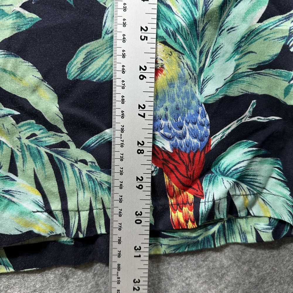 Paradise Found Shirt Mens 3XL Black Tropical Parrot Tom Selleck Magnum Pi Hawaii - Picture 7 of 8